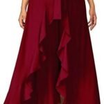 Women'S Regular Maroon Skirt