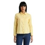 Pjes Women's Cotton Regular Fit Shirt