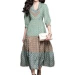 Green Essential-Avani Buti Long Dress