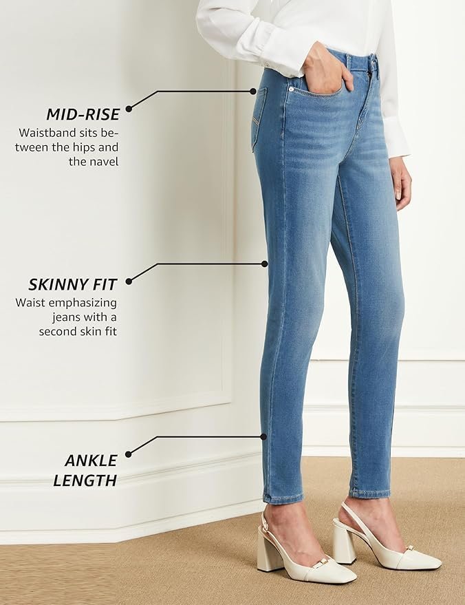 Women's Skinny 4-Way Stretch Jeans (Mid Rise | Ankle Length | Desk-to-Dinner) - Image 4
