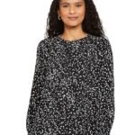 Markspen Womens Printed Polyester Round Neck Regular Fit Top