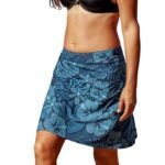 Hawaii Length 2 - Wrap Skirt for Women - Quick Dry Swim Cover-Up for Beach, Travel with Pocket, Maui Moonlight