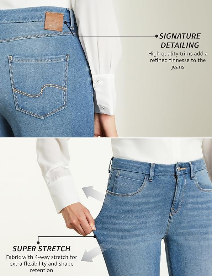 Women's Skinny 4-Way Stretch Jeans (Mid Rise | Ankle Length | Desk-to-Dinner) - Image 3